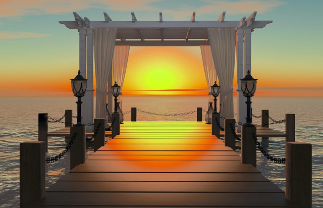 A sunset ceremony can also be very romantic, but care needs to be taken over its timing. Guests do not want to be dazzeled the sun. The ceremony should not end so late that guests will have to leave in the dark, or the rabbi is unable to read the text for the ceremony. In the countryside, or at the beach, the ground maybe uneven which can be problematic for the elderly, infirm, or anyone wearing high heels.