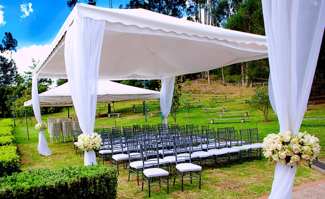 Due to changes to global weather patterns, it can be unduley hot in the summer. Increasingly when held outdoors, a canopy is erected to protect the guests from the sun. A table with some bottles of ice cold water and glasses can help prevent dehydration and fainting.