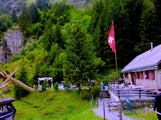 A ceremony in the alps can be memorable in summer and romantic in winter. Depending on the height, it can be colder even in summer then guests may expect. Care must be taken not slip on any ice, or snow.